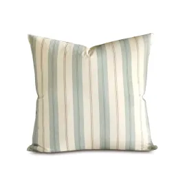 Blue French Laundry Stripe Euro Sham 27x27