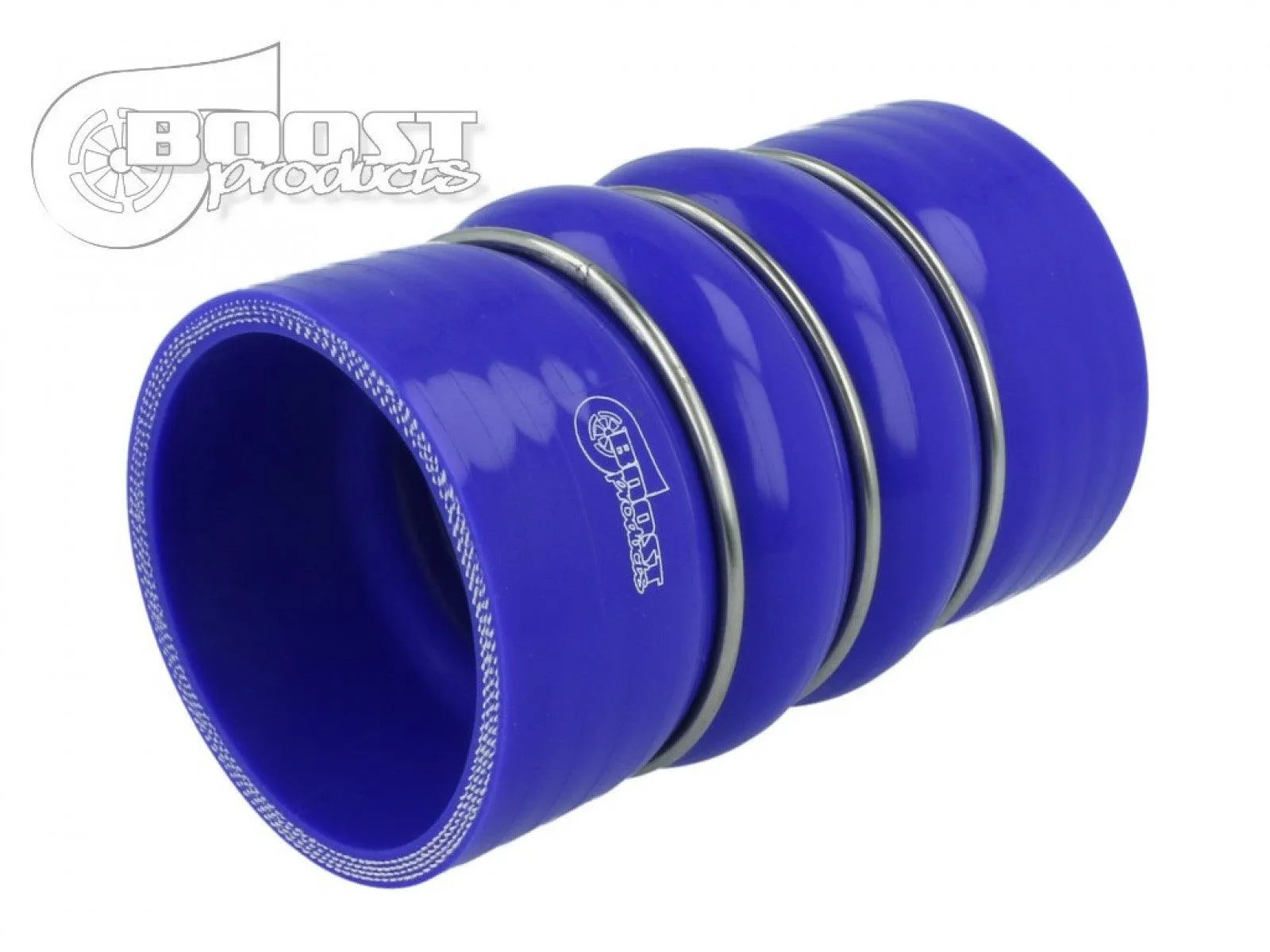 BOOST Products Silicone Coupler with Double Hump, 60mm (2-3/8") ID, Blue