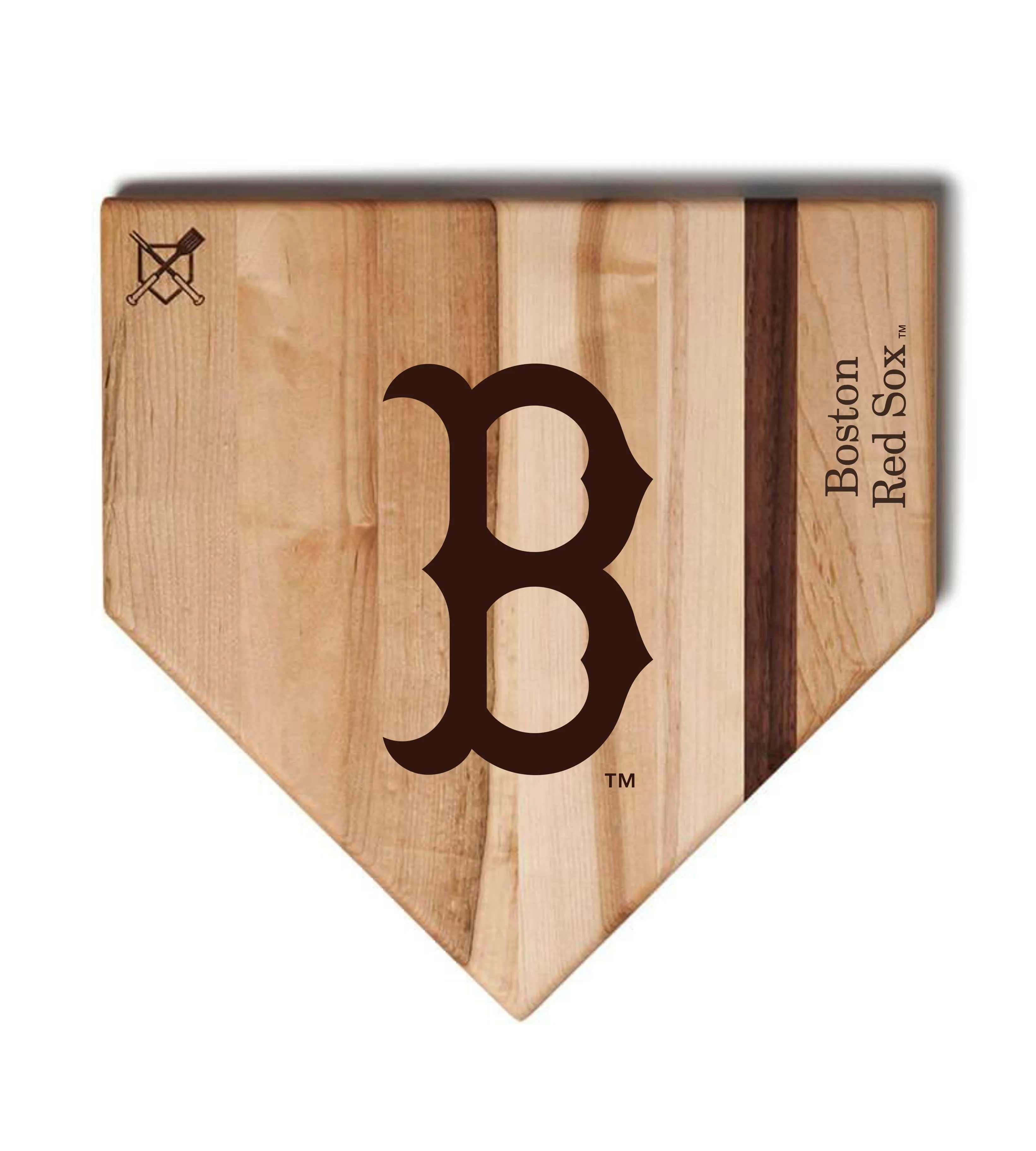 Boston Red Sox Home Plate Cutting Boards | Multiple Sizes | Multiple Designs