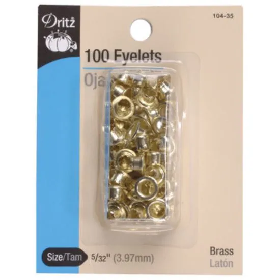 Brass Eyelets- 100 count 104-35