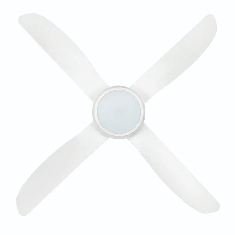 Brilliant Vector 52in. AC Ceiling Fan and Light with Ezy-Fit Blades - White