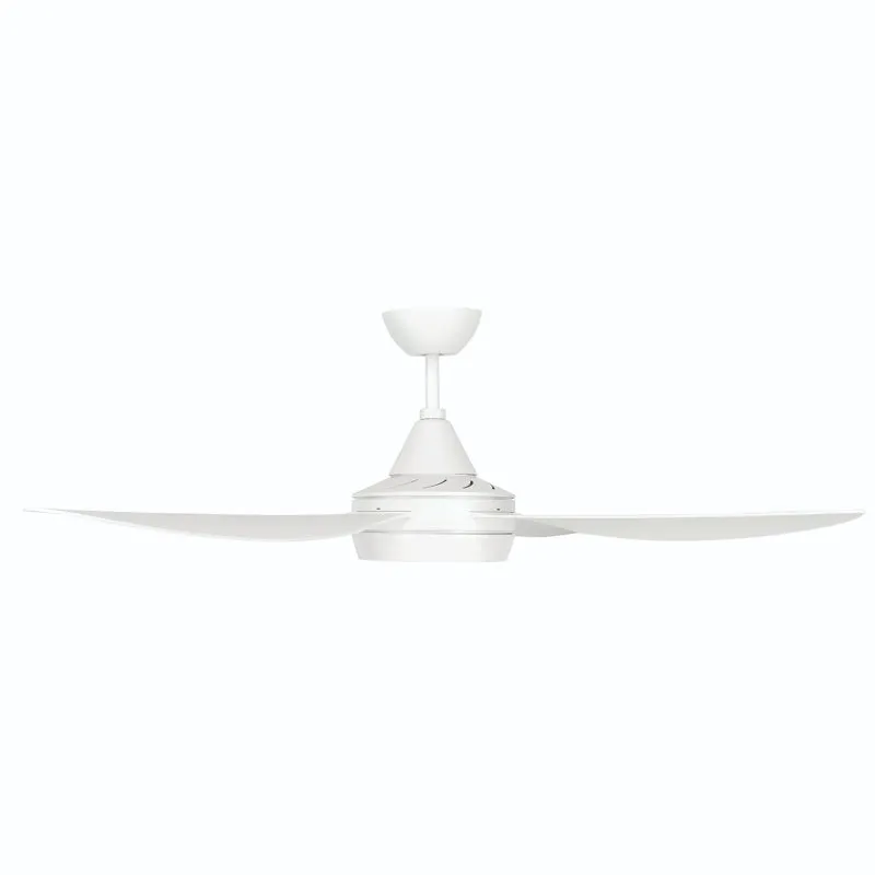 Brilliant Vector 52in. AC Ceiling Fan and Light with Ezy-Fit Blades - White