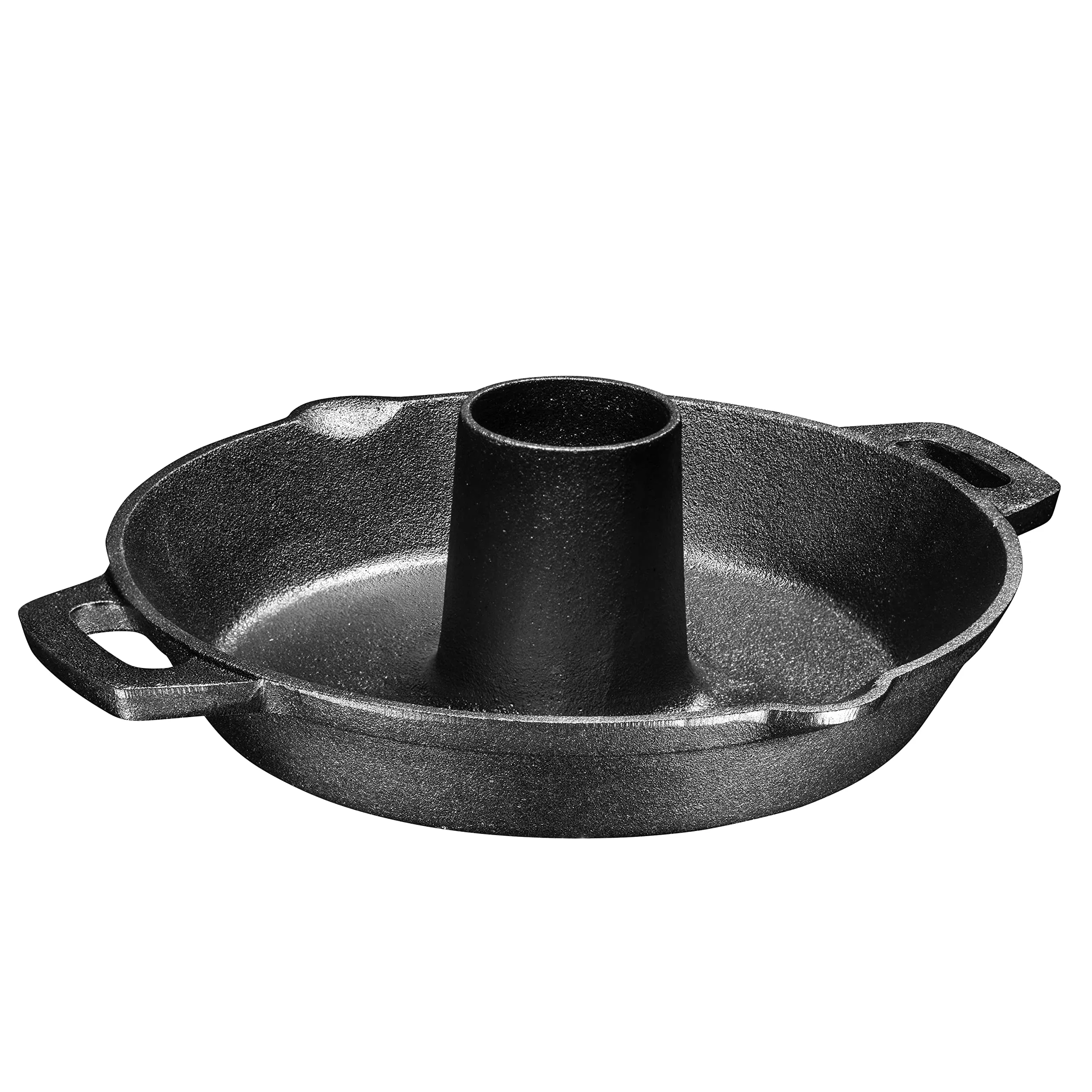 Bruntmor Pre-Seasoned Cast Iron Chicken Roaster Turkey Roasting Pan Use in Oven, Stove