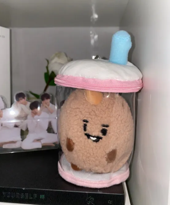 BT21 Baby Bubble Tea Plush Keychain