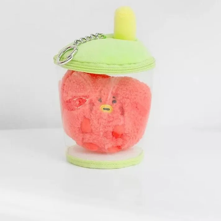 BT21 Baby Bubble Tea Plush Keychain