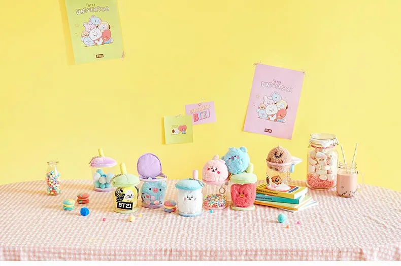 BT21 Baby Bubble Tea Plush Keychain