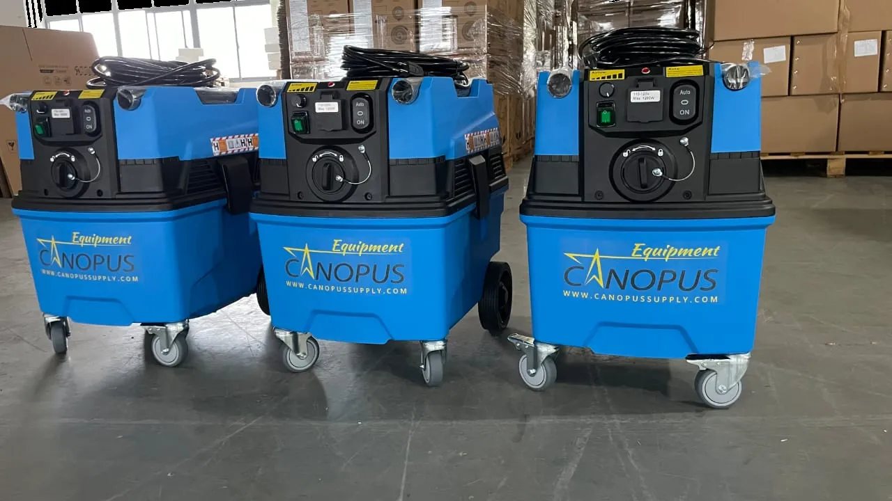 Canopus Industrial Concrete HEPA Vacuum with Auto Filter Cleaning Function for Concrete Floor Grinders