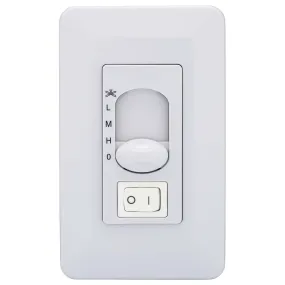 Ceiling Fan Wall Control Switch, On / Off, And Fan Speed Control