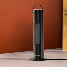 Ceramic Tower Heater 2000W - Black