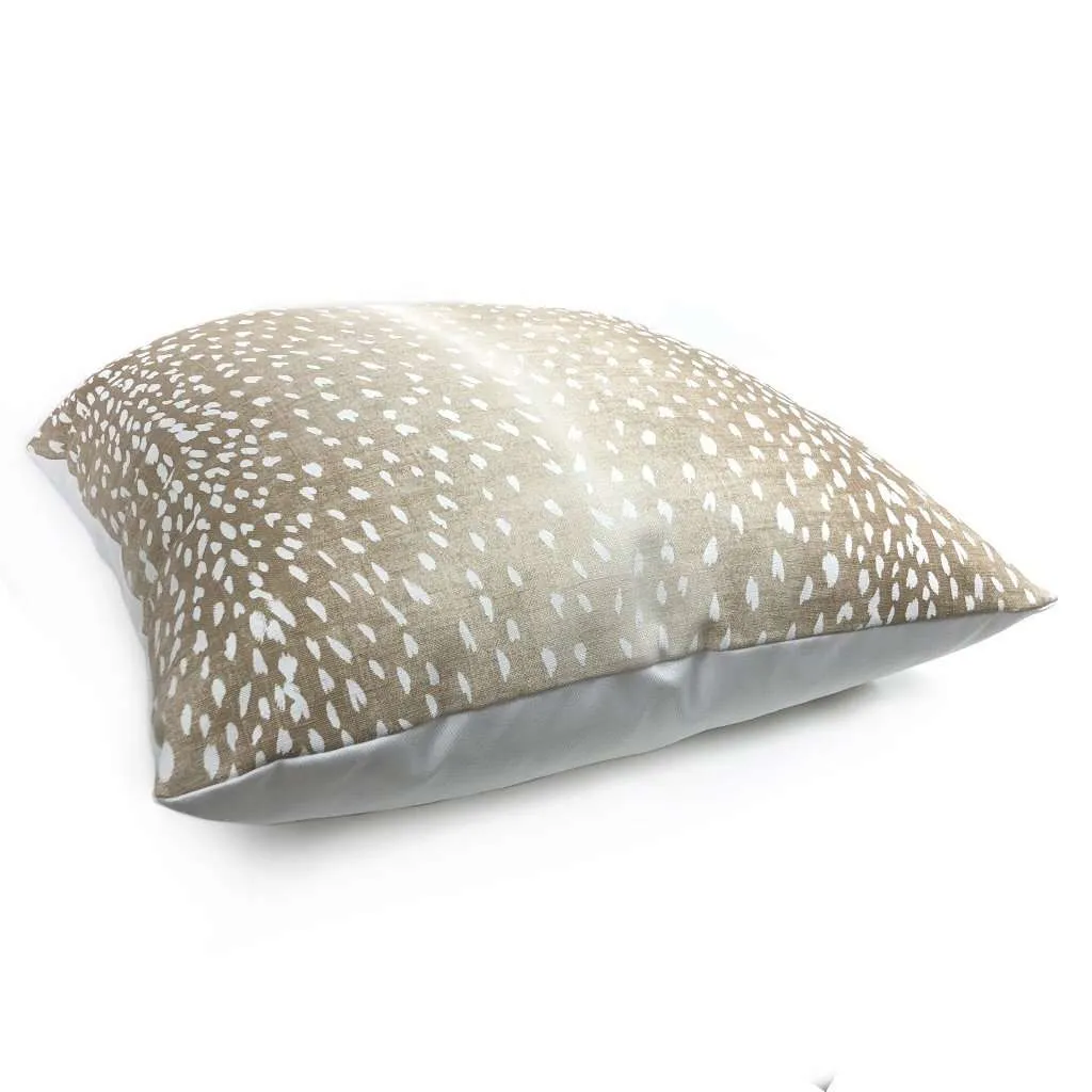 Cervidae Fawn White Deer Hide Animal Print Pillow Cover