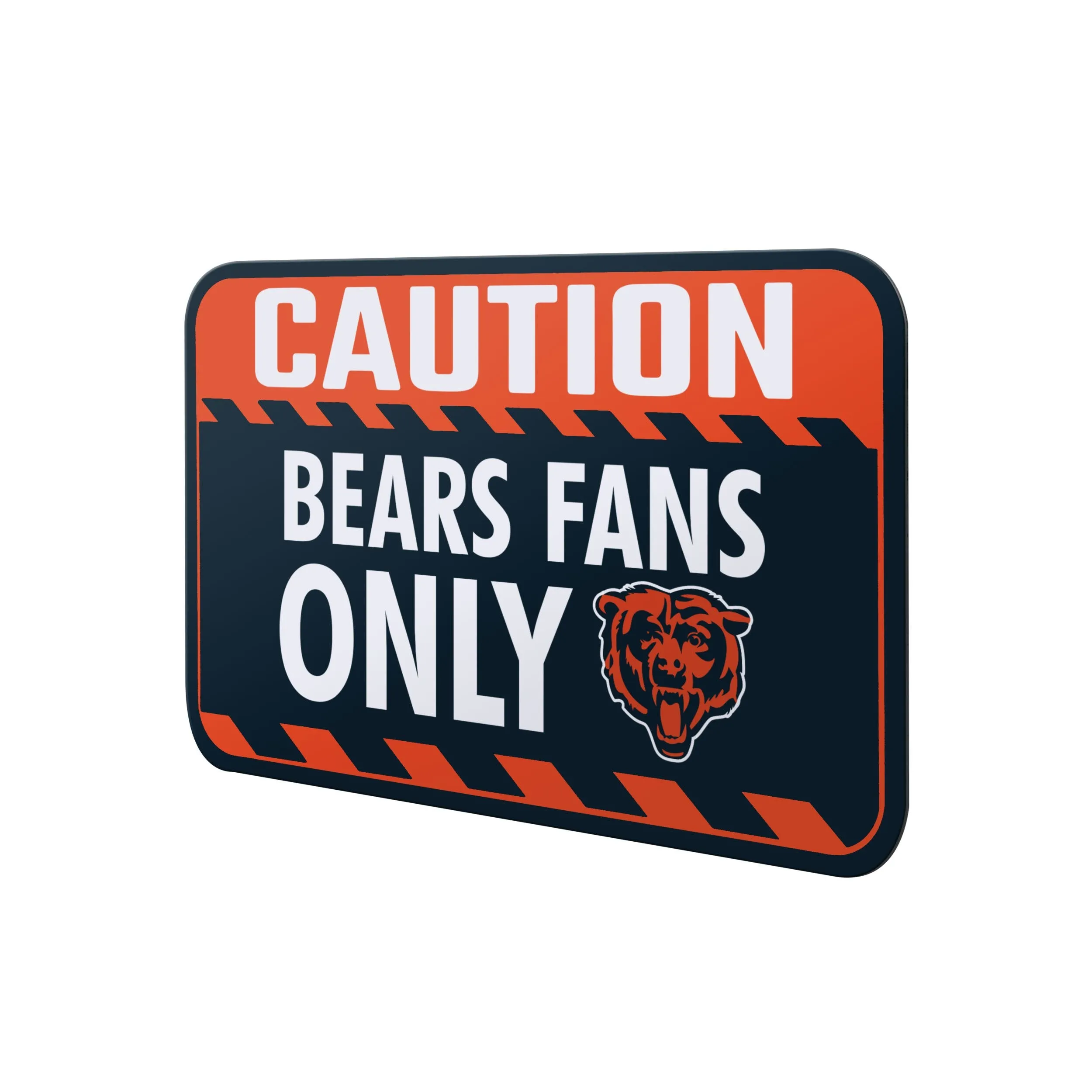 Chicago Bears NFL Caution Sign