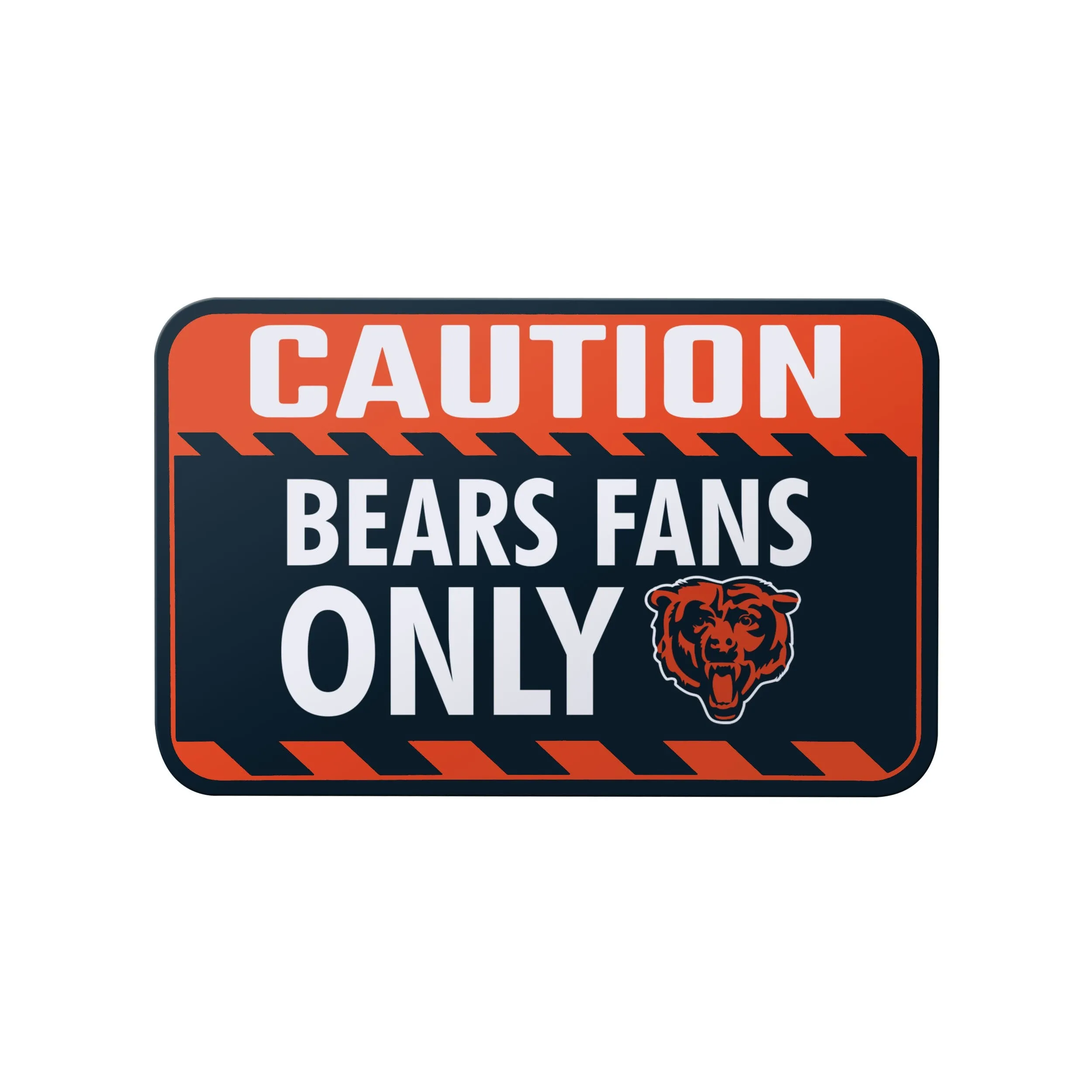 Chicago Bears NFL Caution Sign