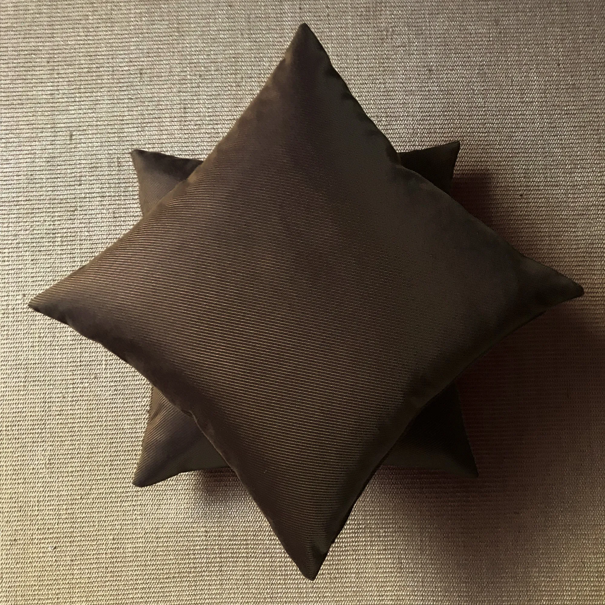 Chocolate Brown Textured Solid Throw Pillow Cover 24x24