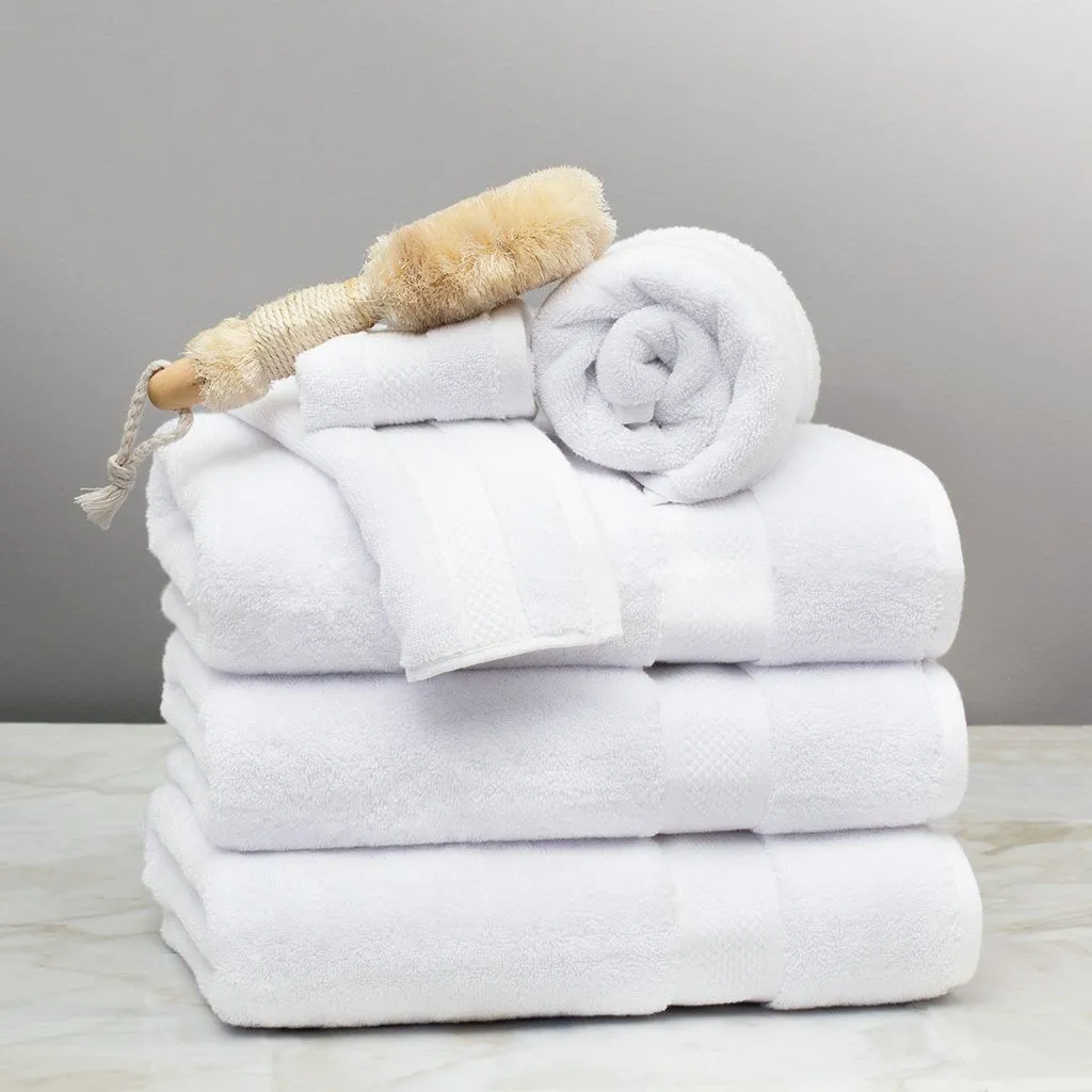 Classic White Towel Spa Bundle (2 Wash   2 Hand   4 Bath Towels)