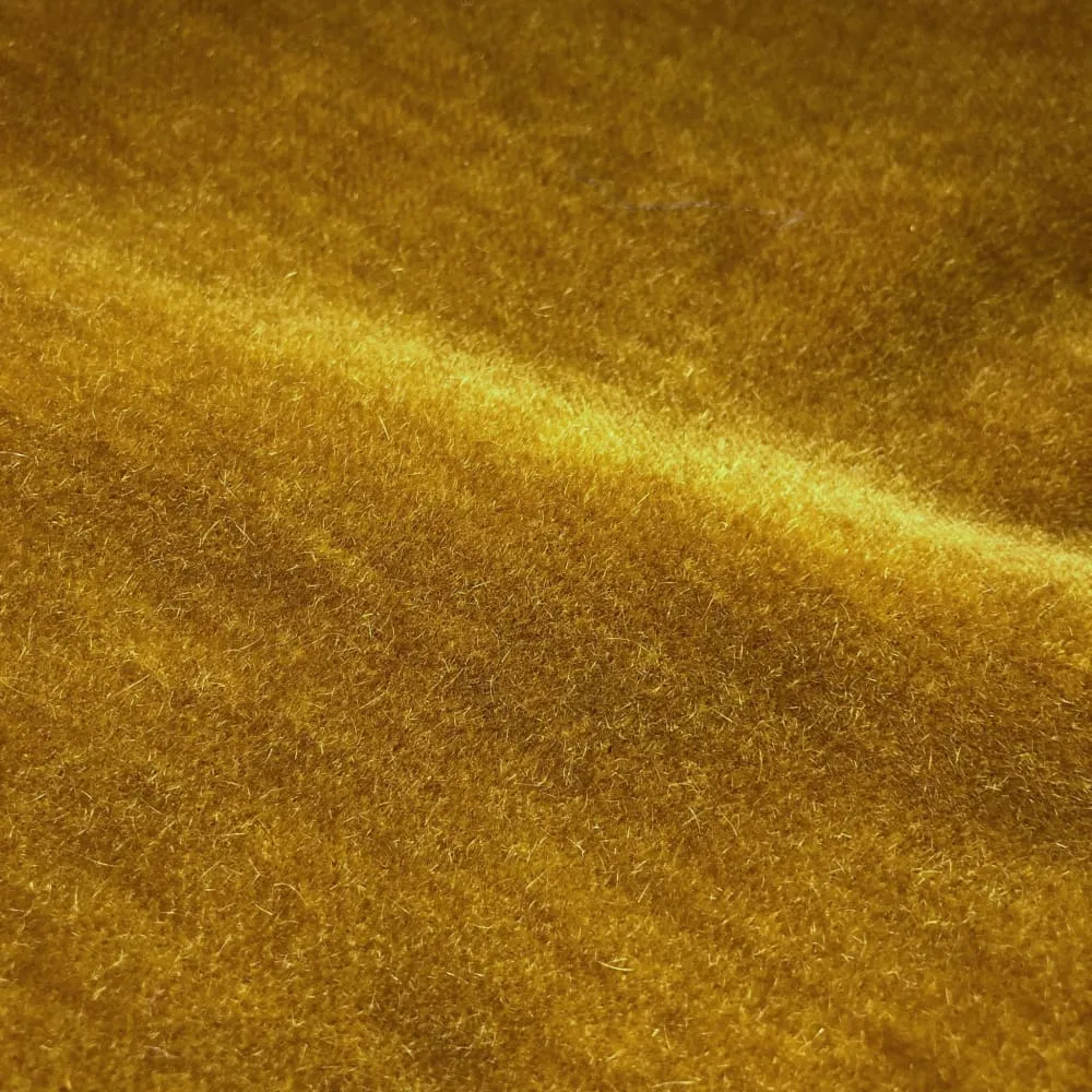 (CLEARANCE) Beacon Hill Plush Mohair Gold Velvet Pillow Cover