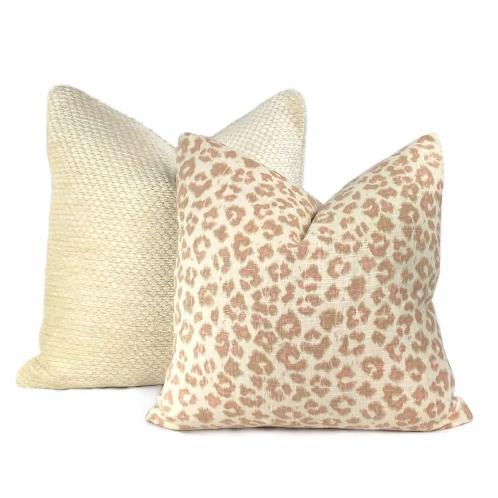 (CLEARANCE) Dorchester Hobnail Texture Buttercream Chenille Pillow Cover