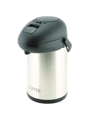 Coffee Inscribed St/St Vacuum Pump Pot 2.5L