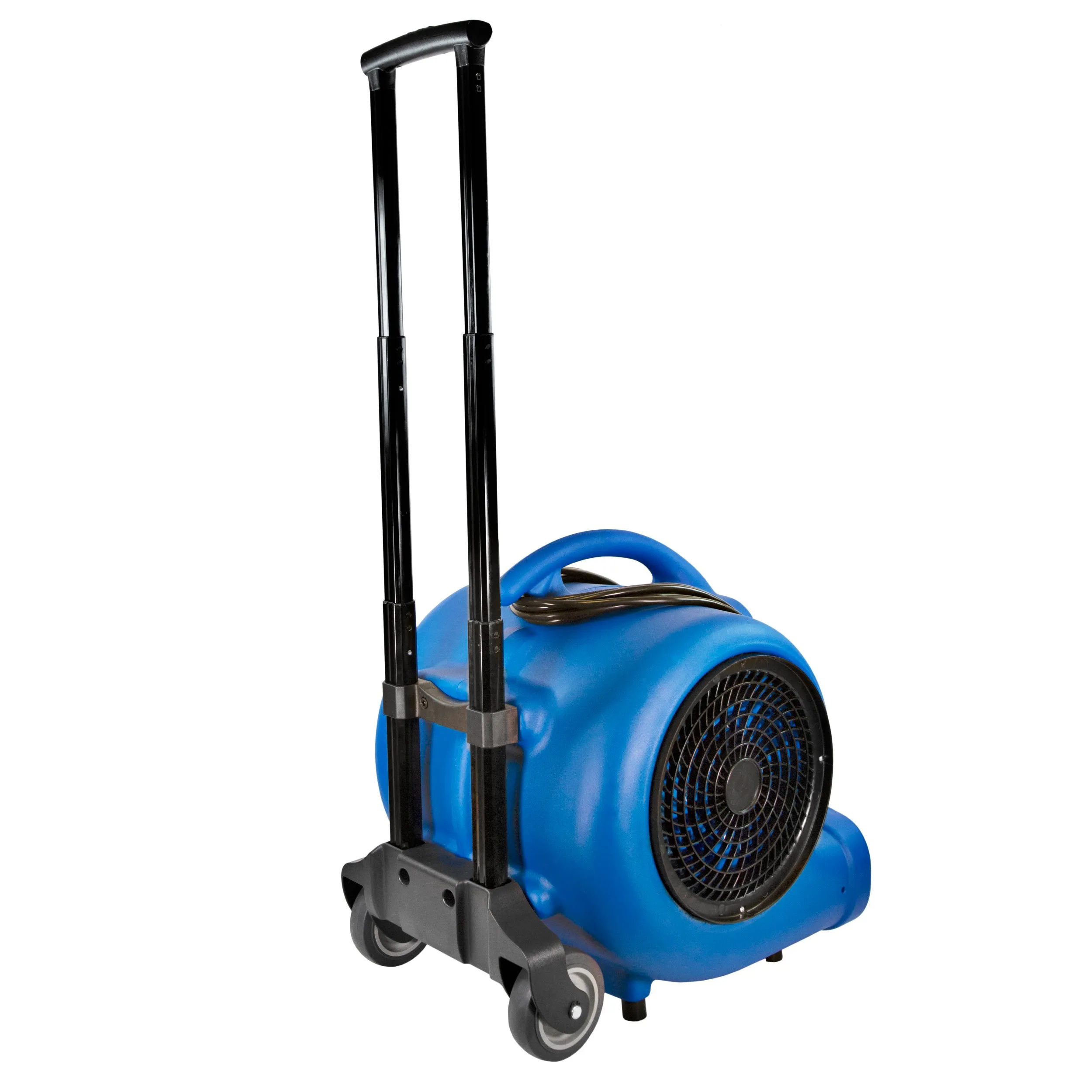 Comfort Zone Powergear 1 HP 3-Speed Carpet Dryer Blower Floor Fan with Timer in Blue