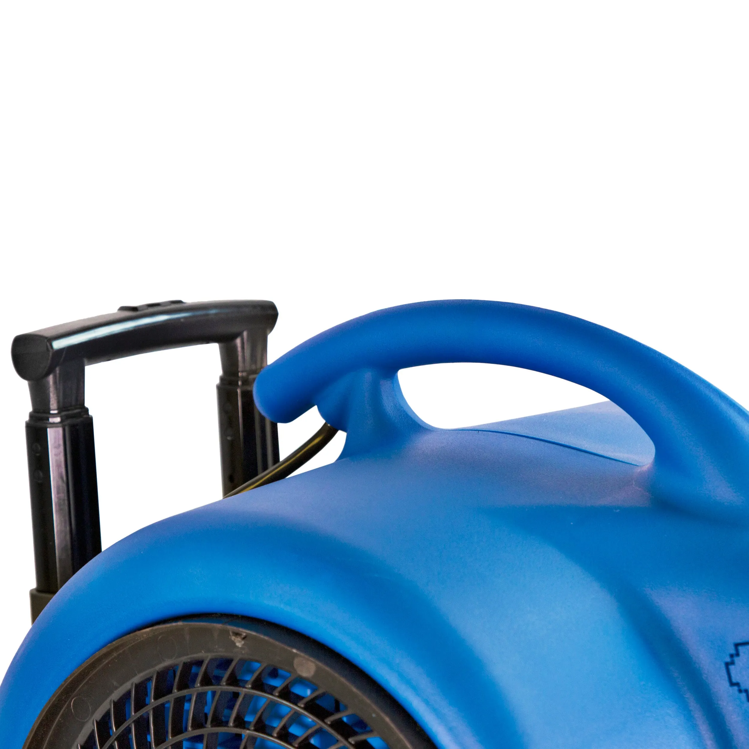 Comfort Zone Powergear 1 HP 3-Speed Carpet Dryer Blower Floor Fan with Timer in Blue