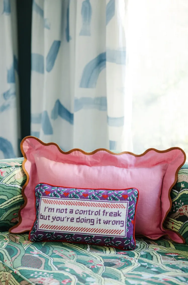 Control Freak Needlepoint Pillow