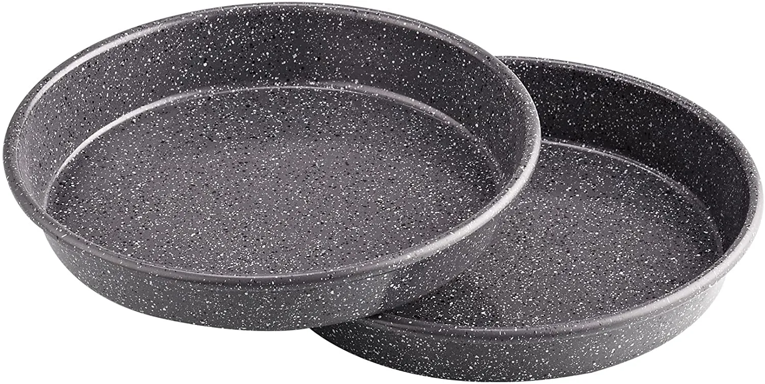 Cook N Home 6-Piece Heavy Gauge, Cake/Cookie/Muffin/Loaf Nonstick Bakeware Set, Black