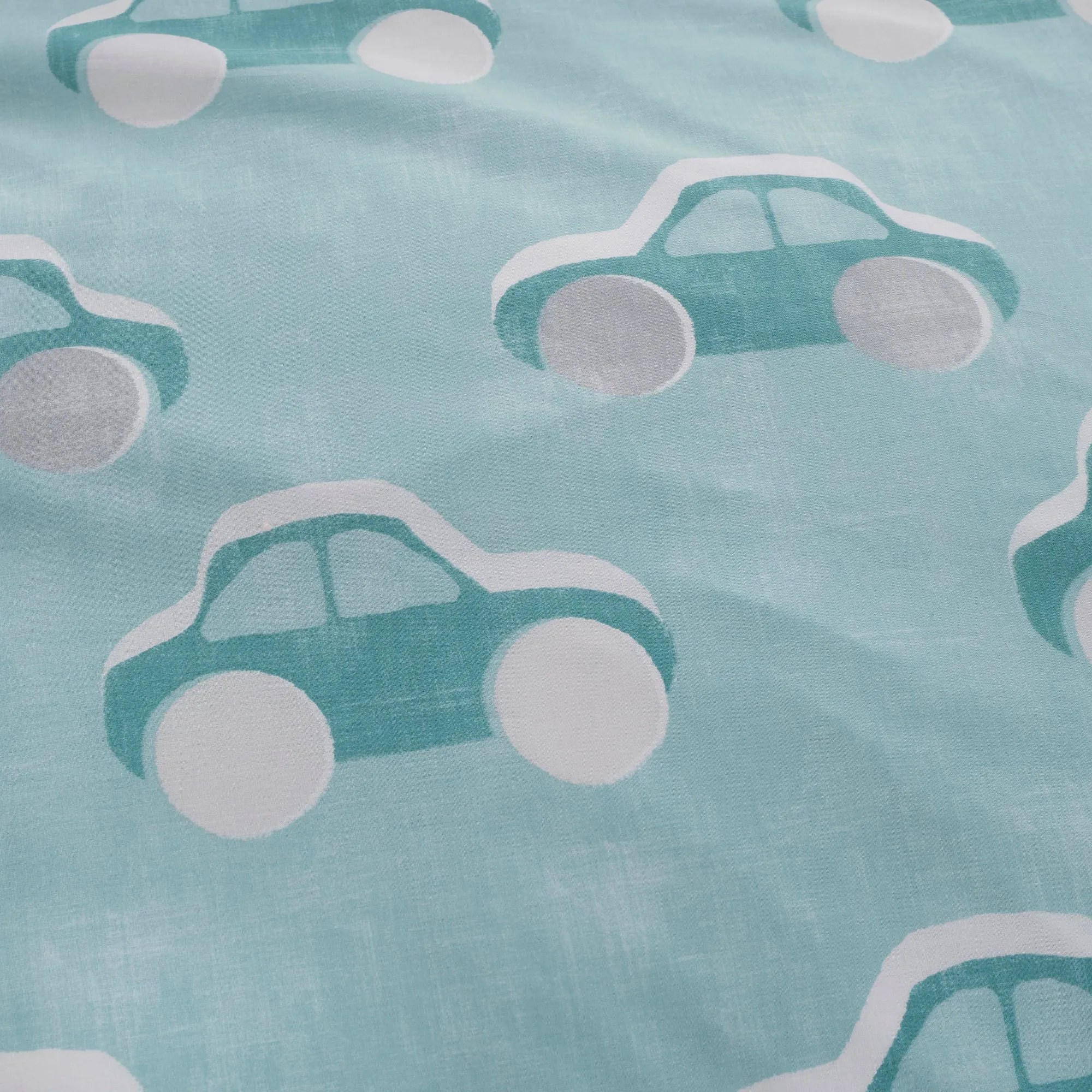 Cool Cars Duvet Cover Set by Bedlam in Duck Egg