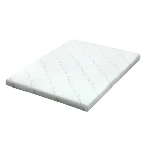 Cool Gel Memory Foam Mattress Topper w/Bamboo Cover 8cm - Double