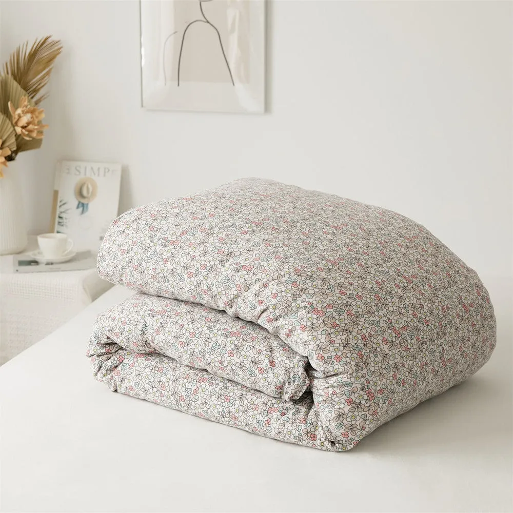 Cotton Floral Duvet Cover Set