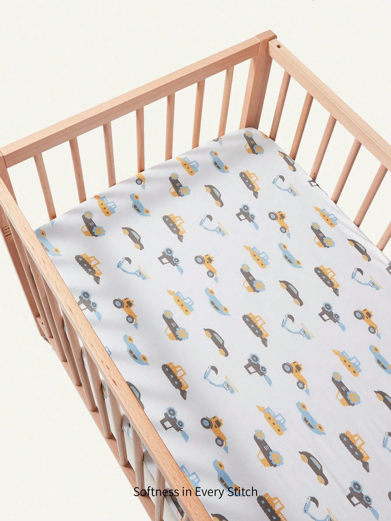 Cozy Cub 1pc Rainbow Print Fitted Sheet