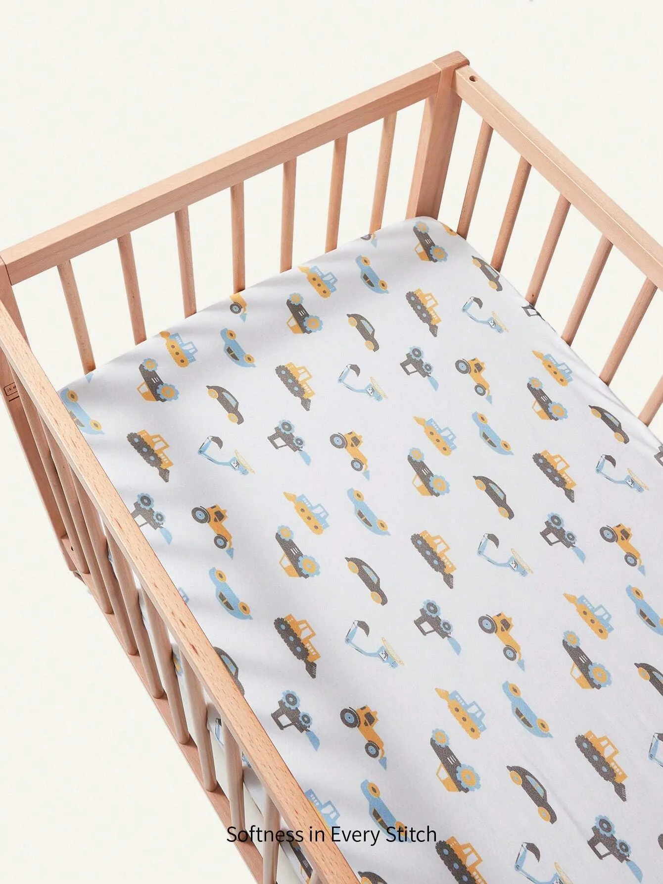 Cozy Cub 1pc Rainbow Print Fitted Sheet