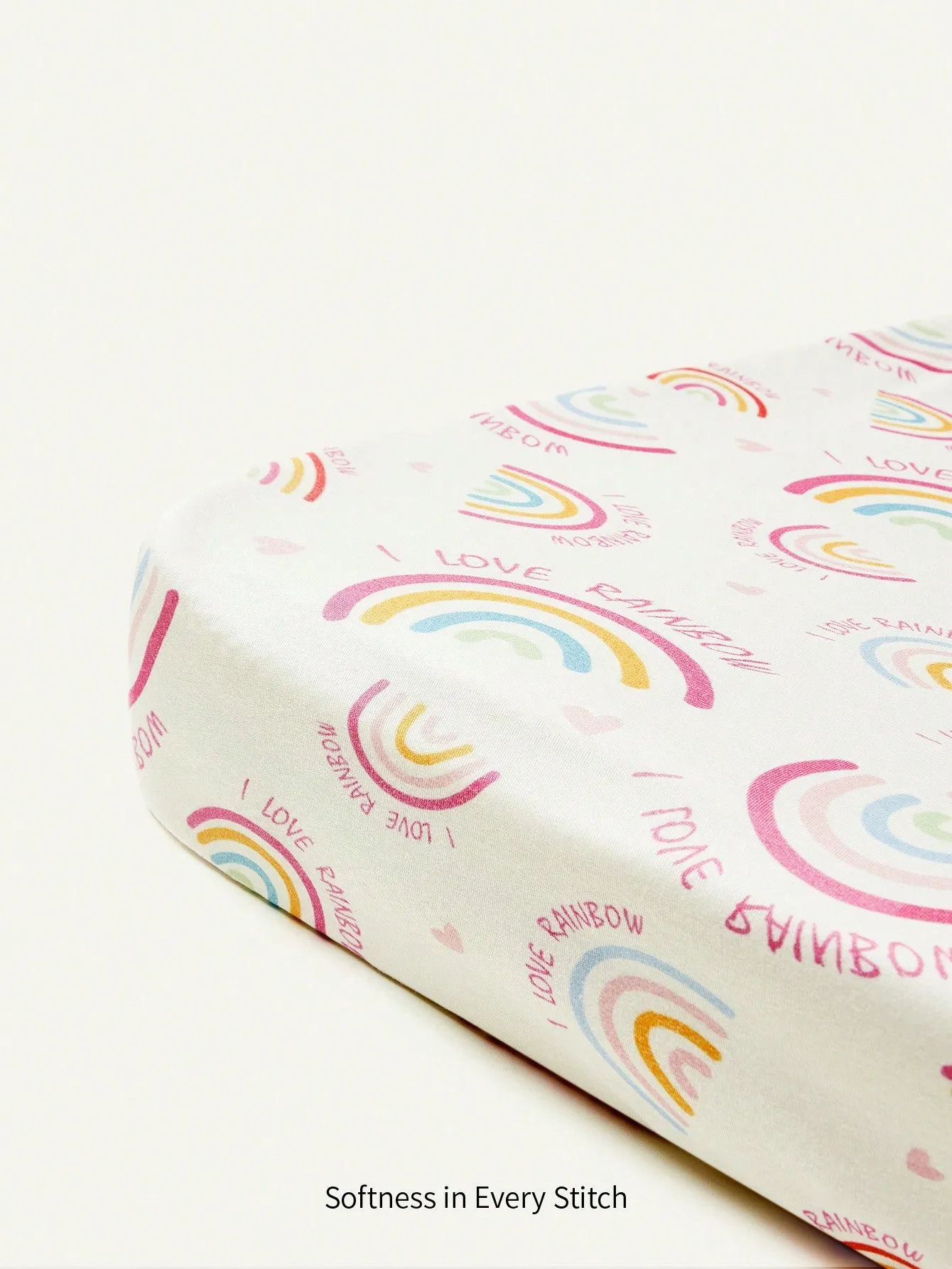 Cozy Cub 1pc Rainbow Print Fitted Sheet