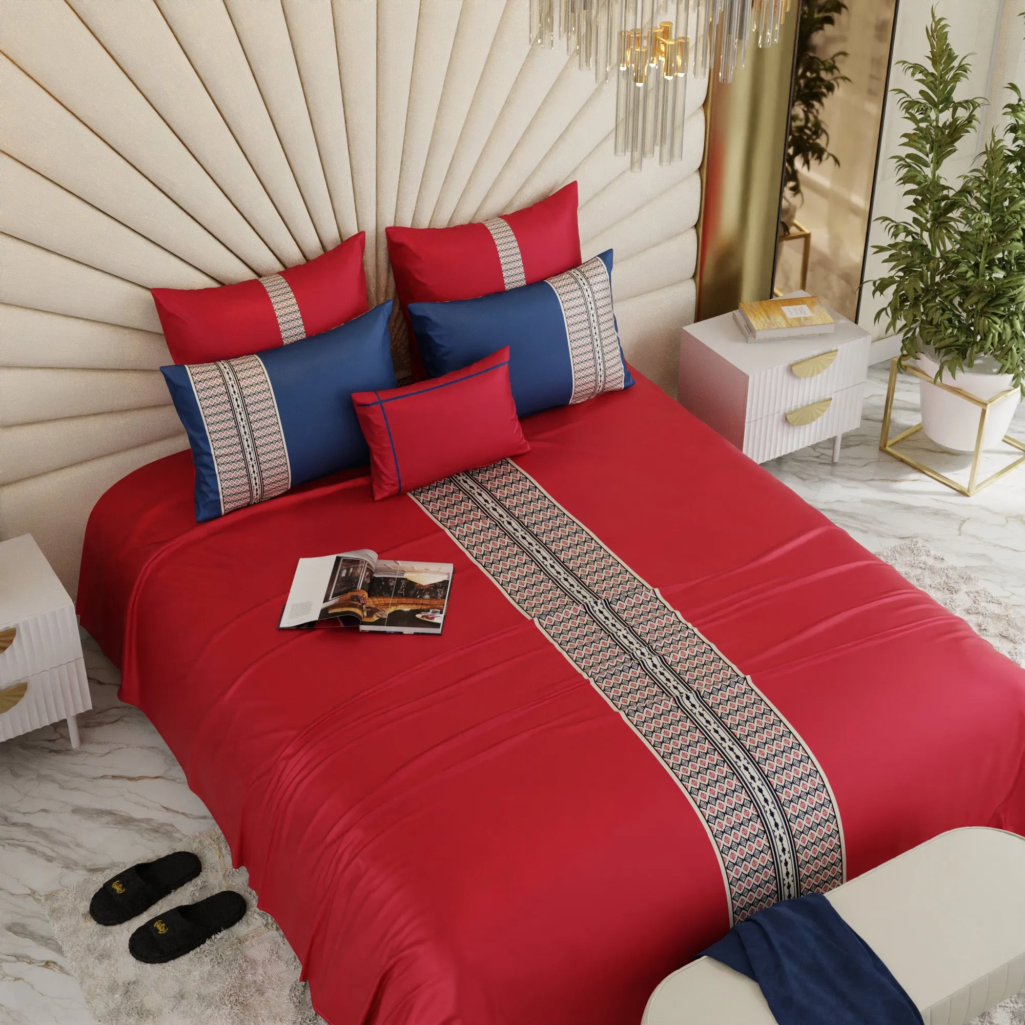 Crimson Glory 6 Piece Bedsheet Set