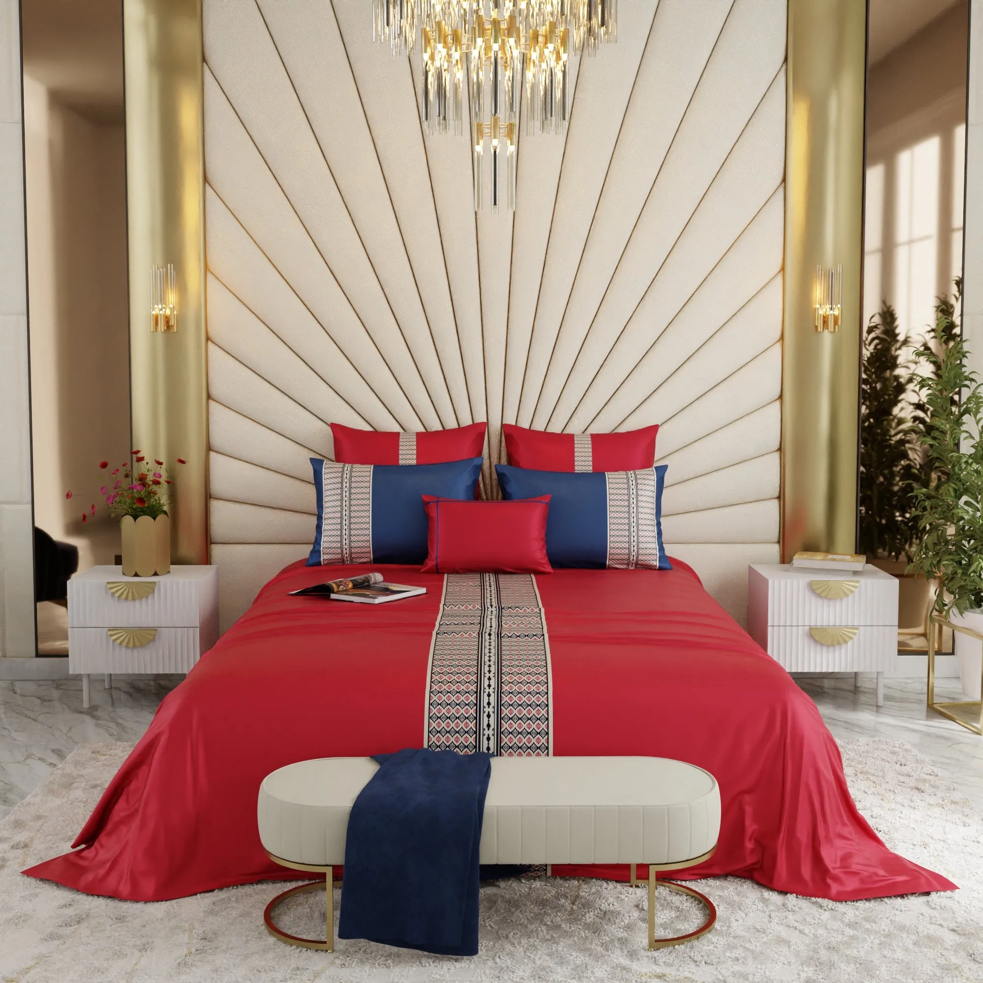 Crimson Glory 6 Piece Bedsheet Set