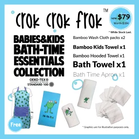 Crok Crok Frok Babies & Kids Bath-Time Essentials Collection