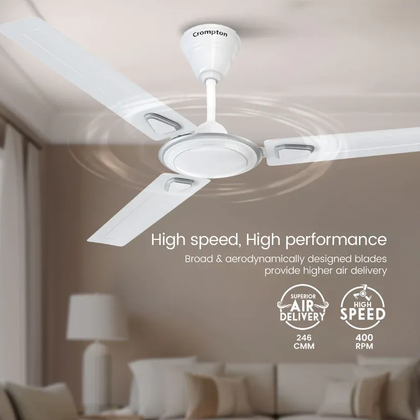 Crompton Surebreeze Super Briz Deco | Star Rated Ceiling Fan