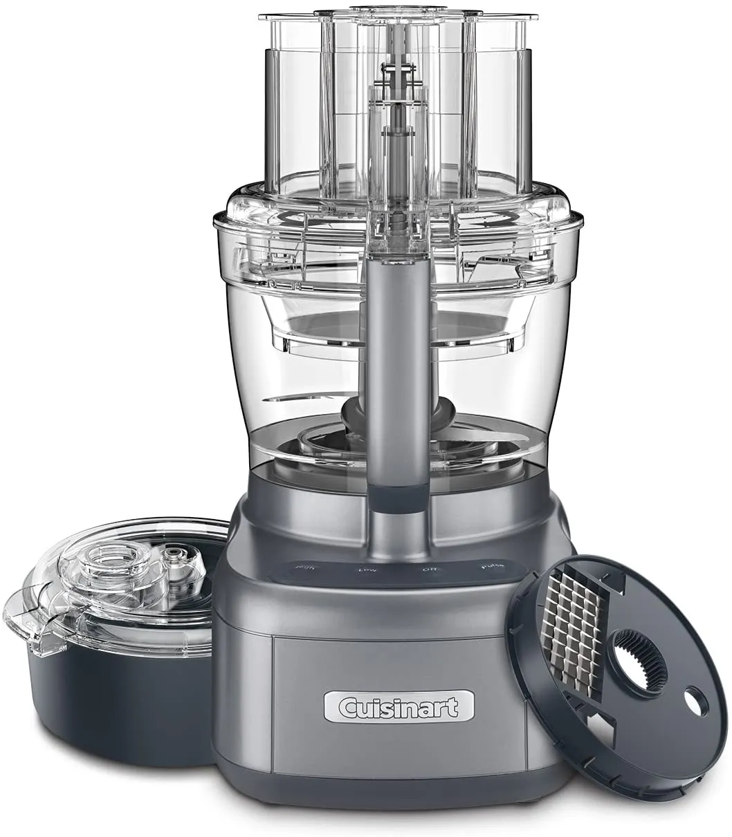 Cuisinart Elemental 13-Cup Food Processor and Dicing Kit, Gunmetal - Certified Refurbished