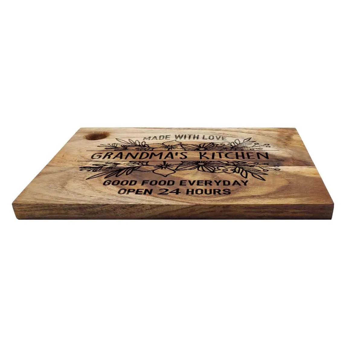 Custom Engraved Cutting Board Wooden Vegetable Chopping Stand Mother Day Gift - Grandma's kitchen