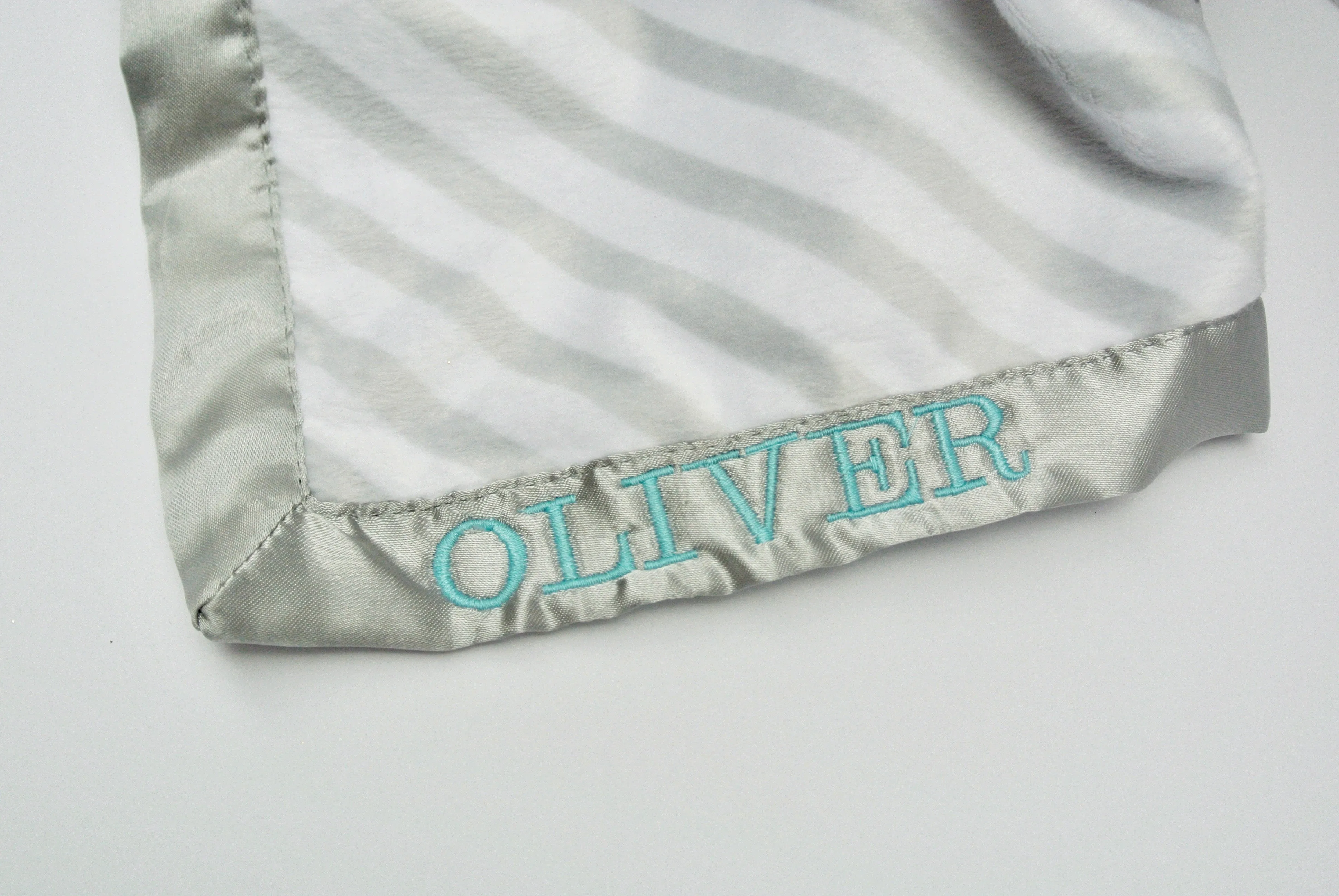 Customized Elephant Security Blanket With Boy's Name