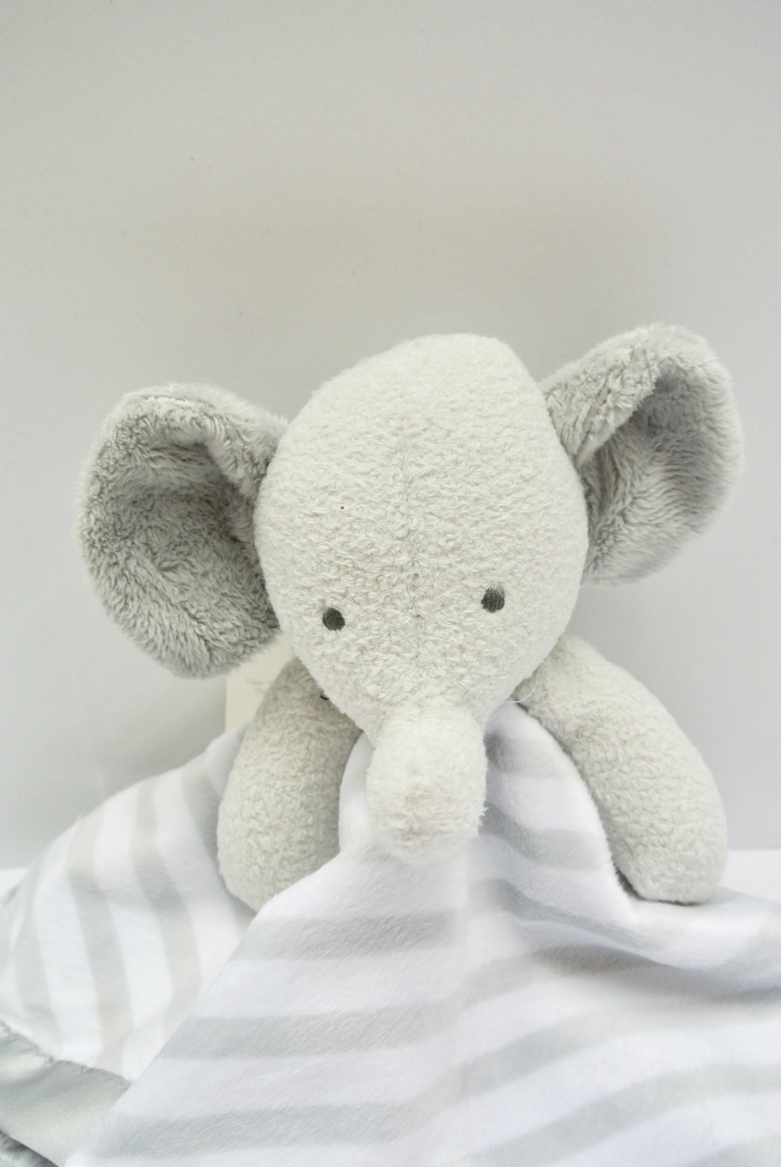 Customized Elephant Security Blanket With Boy's Name