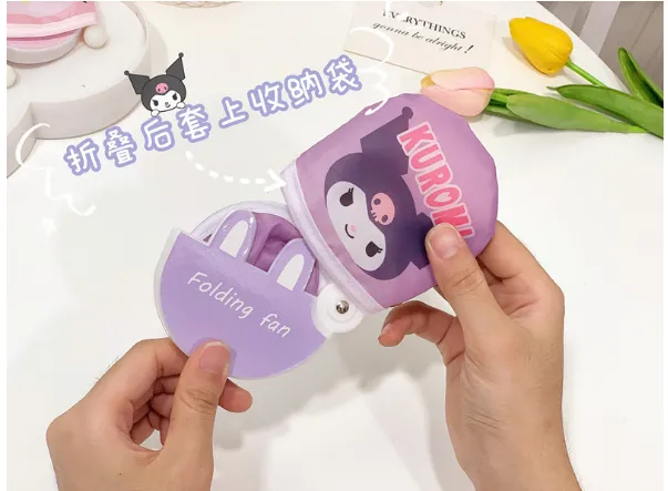 Cute Anime Mini Folding Fan