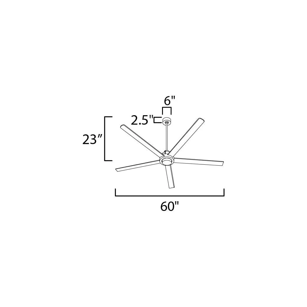 Daisy 60" 5-Blade Fan with LED Light Kit