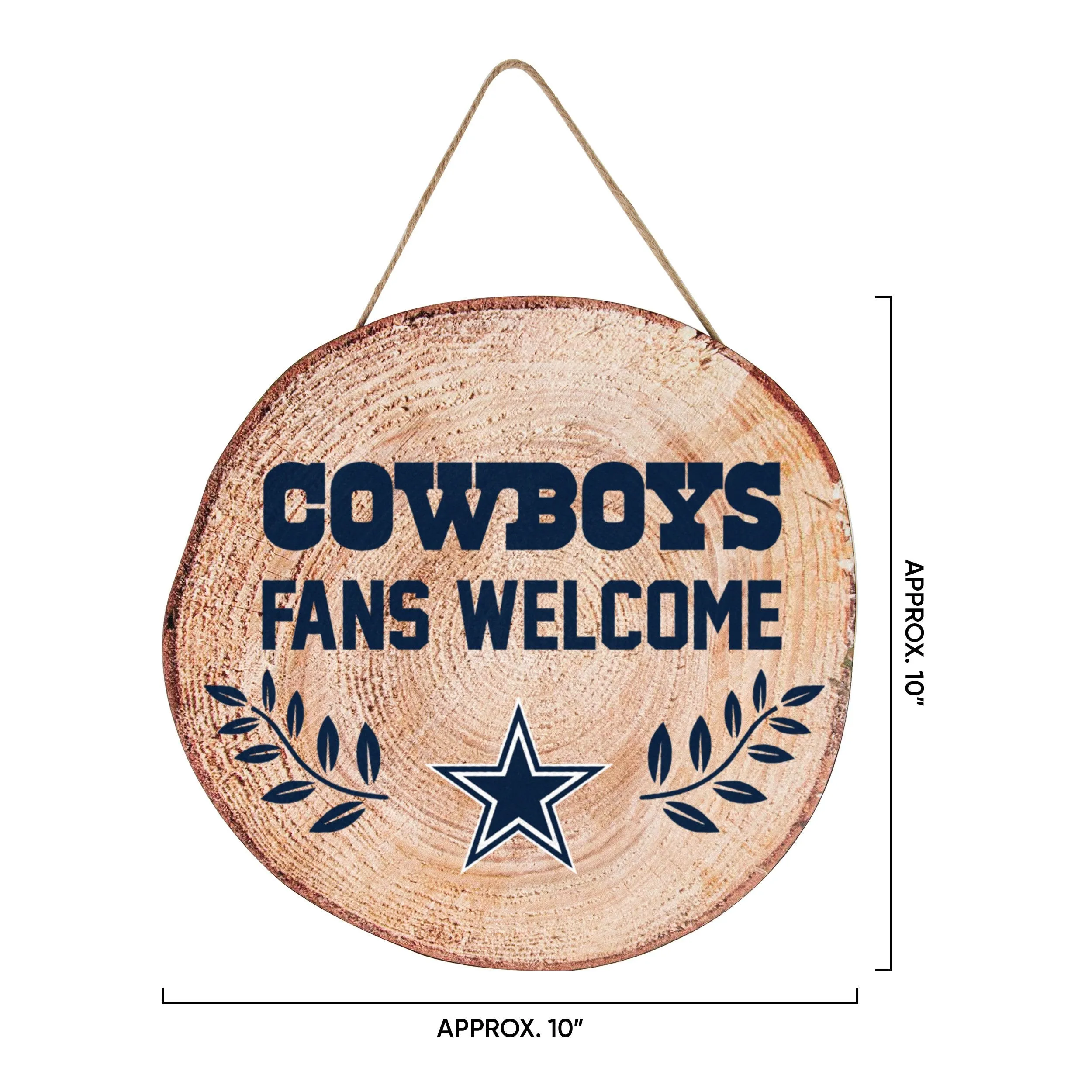 Dallas Cowboys NFL Wood Stump Sign