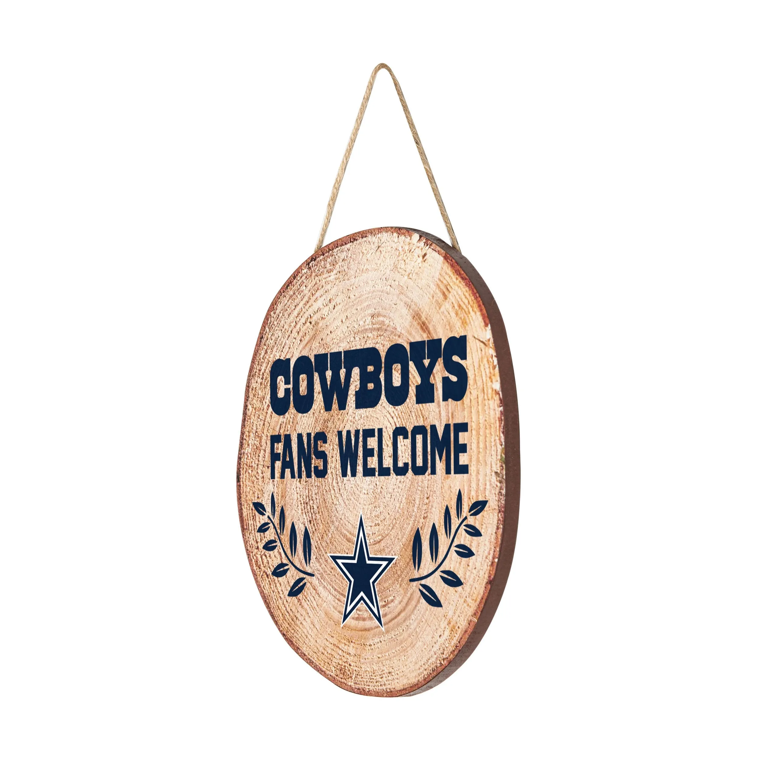 Dallas Cowboys NFL Wood Stump Sign