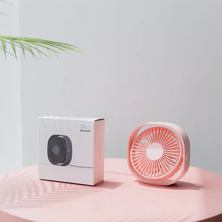 Desktop Mini Square Rotating Small Fan