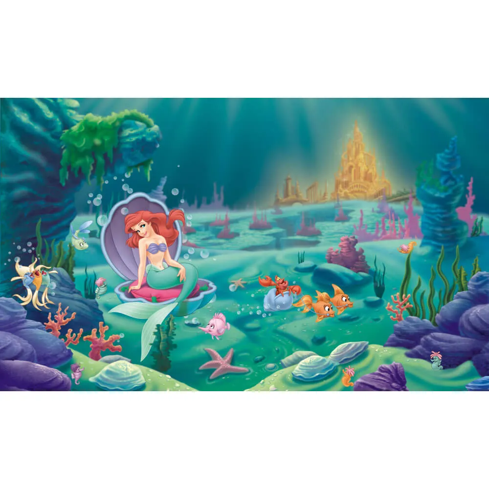 Disney "The Little Mermaid" Pre-pasted Wall Mural | 10.5'W x 6'H