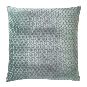 Dots Jade Velvet Pillow by Kevin O'Brien Studio