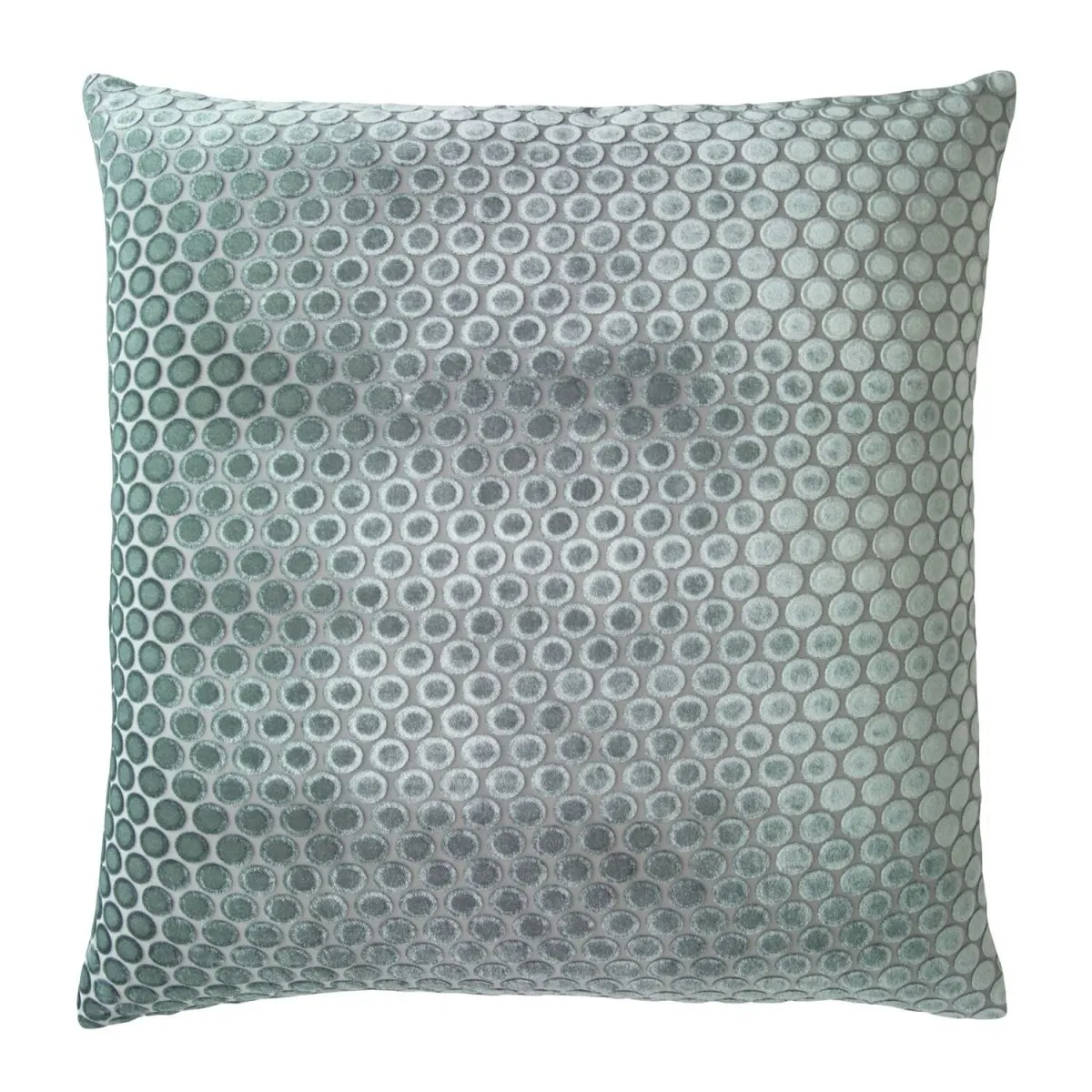 Dots Jade Velvet Pillow by Kevin O'Brien Studio