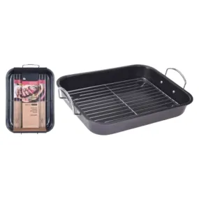 EH Roasting Pan Non Stick With Grill 21396