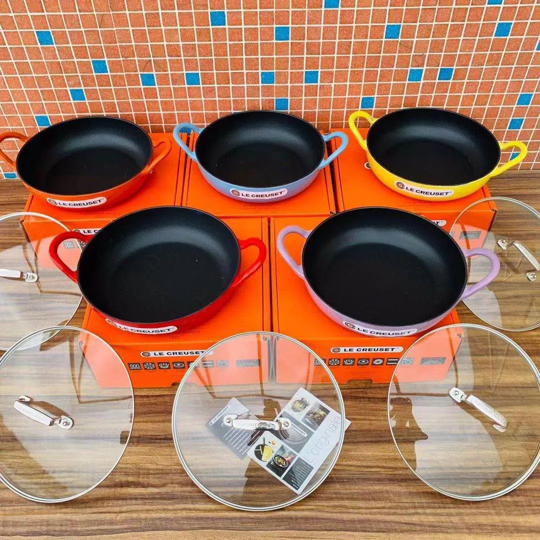 Enamel Cast Iron Pan Frying And Frying 26Cm Universal Pan Household Stove Universal