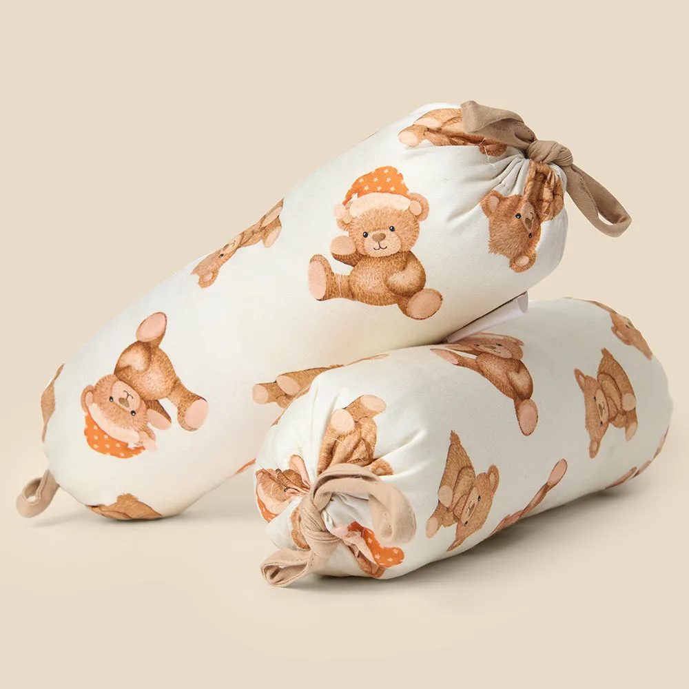 Fancy Fluff Set of 2 Organic Bolsters- Cuddle Bear